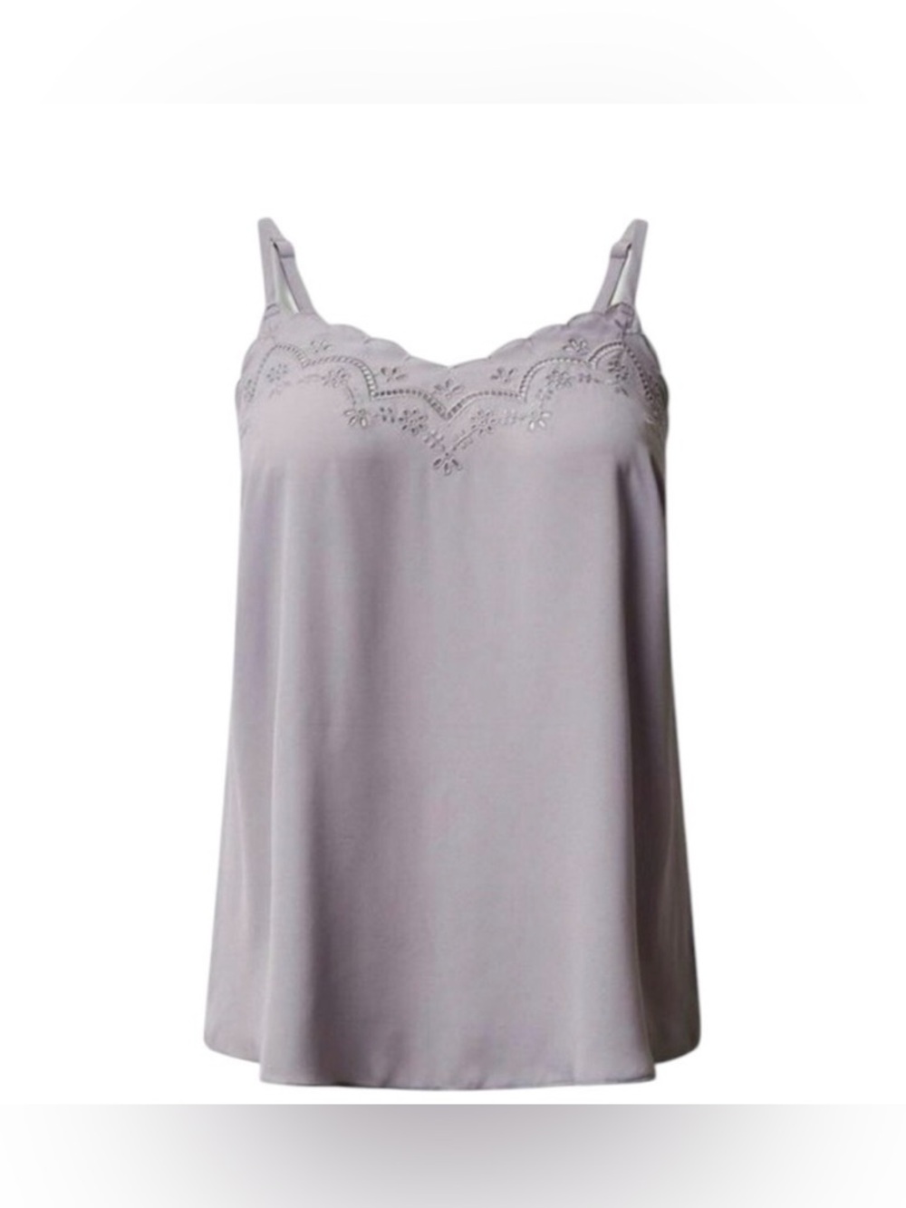 Torrid Gray Lilac Embroidered Sophie Georgette Cami Plus Size 2X NWT